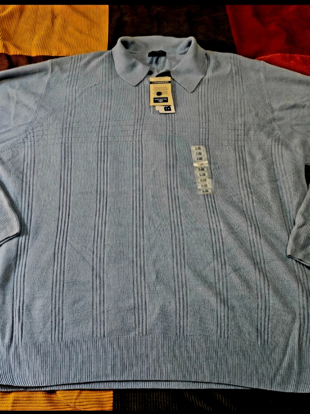Dockers Men's Light Blue V-Neck Knit Sweater Big & Tall